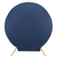 7.5ft Matte Navy Blue Round Spandex Fit Party Backdrop Stand Cover