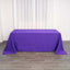 Polyester 90"x132" Rectangle Tablecloth Purple - Seamless Wrinkle-Resistant Table Cover