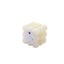 2-Pack LED Flameless Cube Candles Flickering Warm White Ivory - Battery Operated Bubble Design 2"