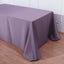 Polyester 90"x132" Rectangle Tablecloth Violet Amethyst - Seamless Wrinkle-Resistant Table Cover