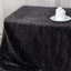 Polyester 90"x156" Rectangle Tablecloth Black Metallic Fringe Shag Tinsel Table Cover