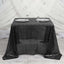 Sequin 90"x90" Table Overlay Square Tablecloth Black - Sparkly Table Cover