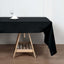 Polyester 50"x120" Rectangle Tablecloth Black - Wrinkle-Resistant Table Cover
