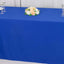 Scuba Rectangular 90"x132" Tablecloth Royal Blue - Wrinkle Free, Stain Resistant & Seamless Table Cover
