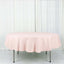 Polyester 90" Round Tablecloth Blush - Stain & Wrinkle-Resistant Table Cover