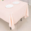Scuba Rectangular 60"x102" Tablecloth Blush - Wrinkle Free & Stain Resistant Table Cover