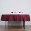 Polyester 70" Round Tablecloth Burgundy - Durable & Wrinkle-Resistant Table Cover