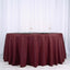 Polyester 120" Round Tablecloth Burgundy - Seamless Wrinkle-Resistant Table Cover