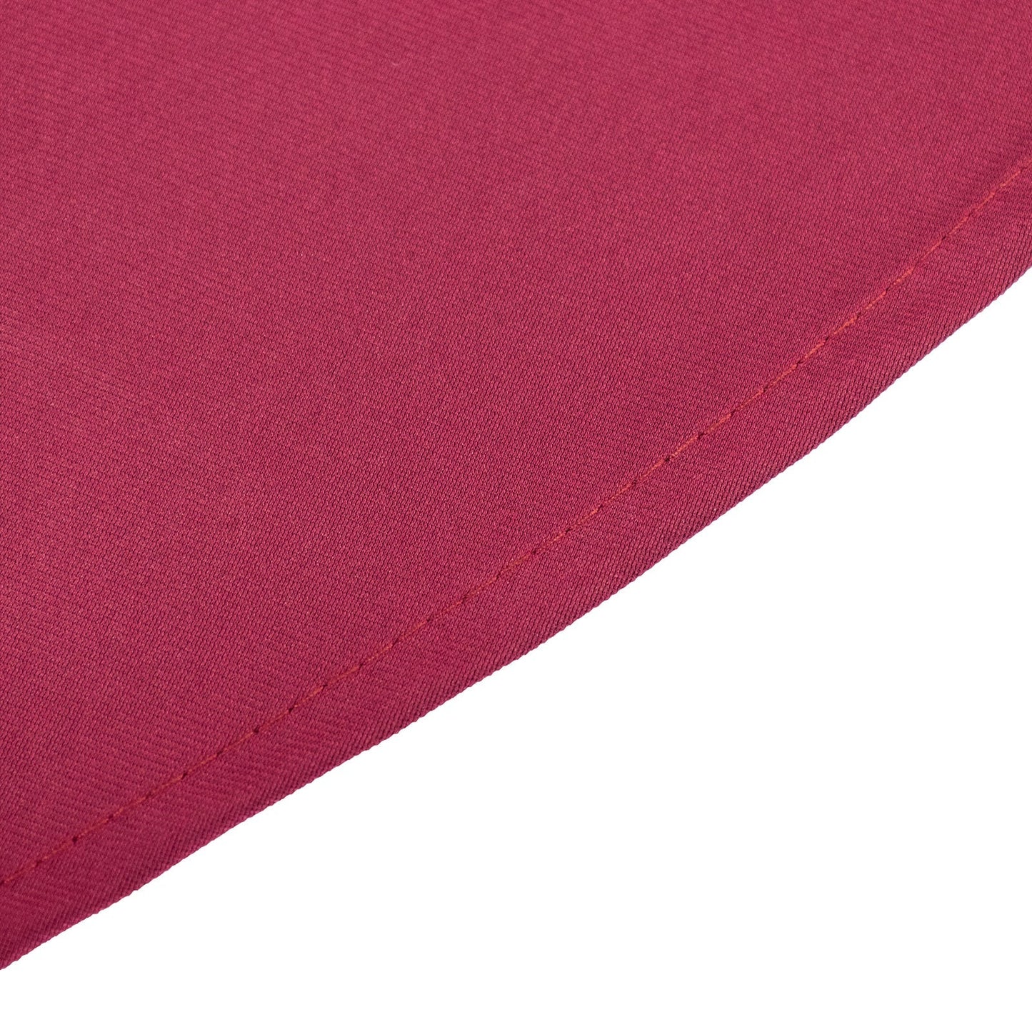 Scuba Round 108" Tablecloth Burgundy - Wrinkle Free & Stain Resistant Table Cover