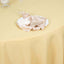 Premium Polyester 120" Round Tablecloth Champagne - Seamless 220GSM Wrinkle-Resistant Table Cover