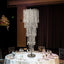 4ft Table Centerpiece in Crystal Beaded Waterfall Chandelier Style â€“ Cascading Metal Floral Stand for Weddings & Luxury Event DÃ©cor