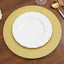6-Pack Acrylic Plastic Round Charger Plates 13" in Gold with Dust Free Glitter Finish, Decorative Dinner Party Charger Tableware