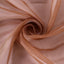 Chiffon Chair Sash with Curly Design Terracotta (Rust) - Stylish Chair Decorations