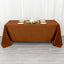 Polyester 72"x120" Rectangle Tablecloth Cinnamon Brown - Durable and Stylish Table Cover