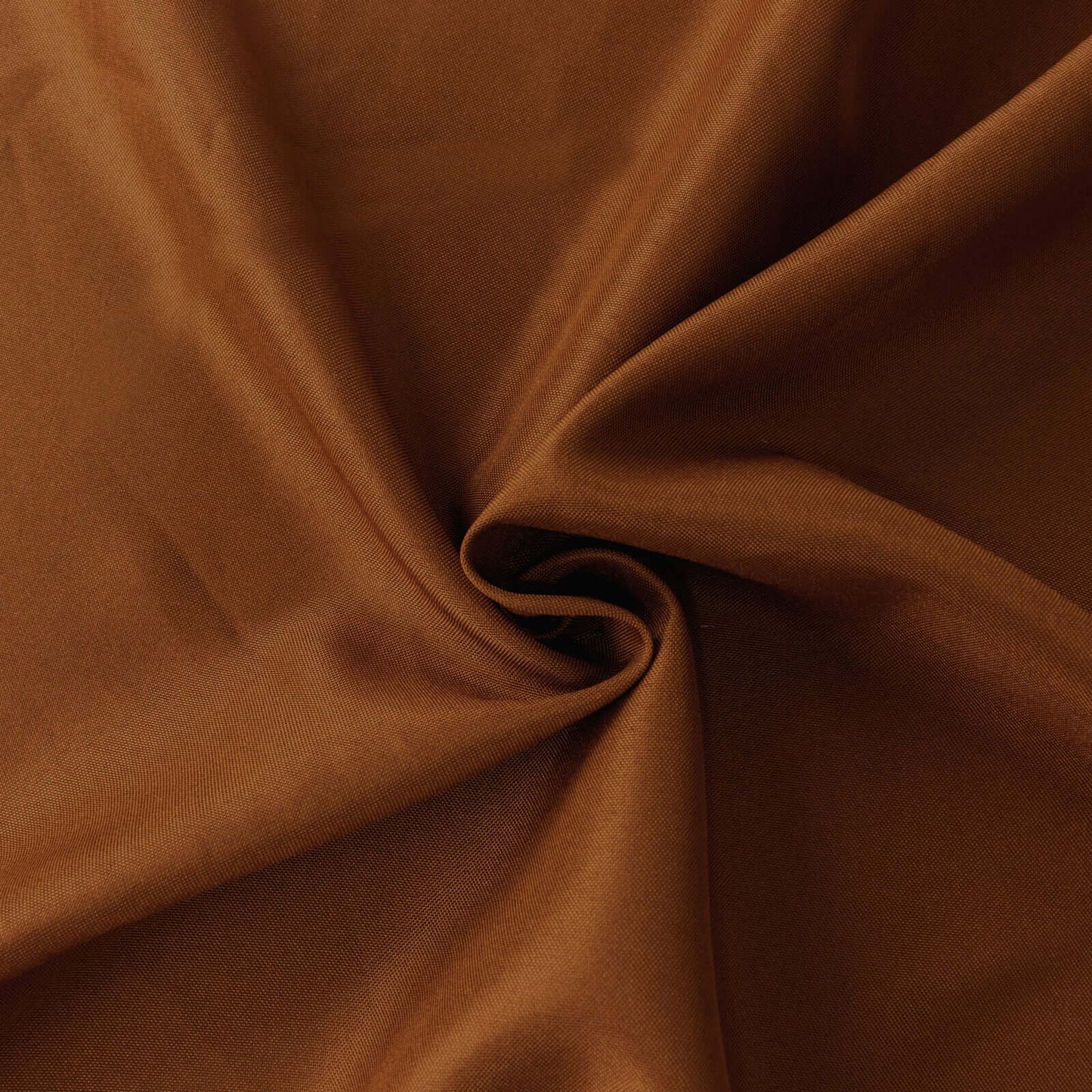 Polyester 120" Round Tablecloth Cinnamon Brown - Seamless Wrinkle-Resistant Table Cover