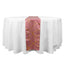 Polyester 9ft Table Runner Cinnamon Rose with Gold Foil Modern Geometric Accent