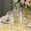 2-Pack Clear Glass Candelabra Shades Open End Hurricane Design - Stylish Table Centerpiece 14"