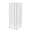 Acrylic Flower Pedestal Vase Pillar Stand with Crystal Beads Clear - Durable Wedding Table Centerpiece 24"
