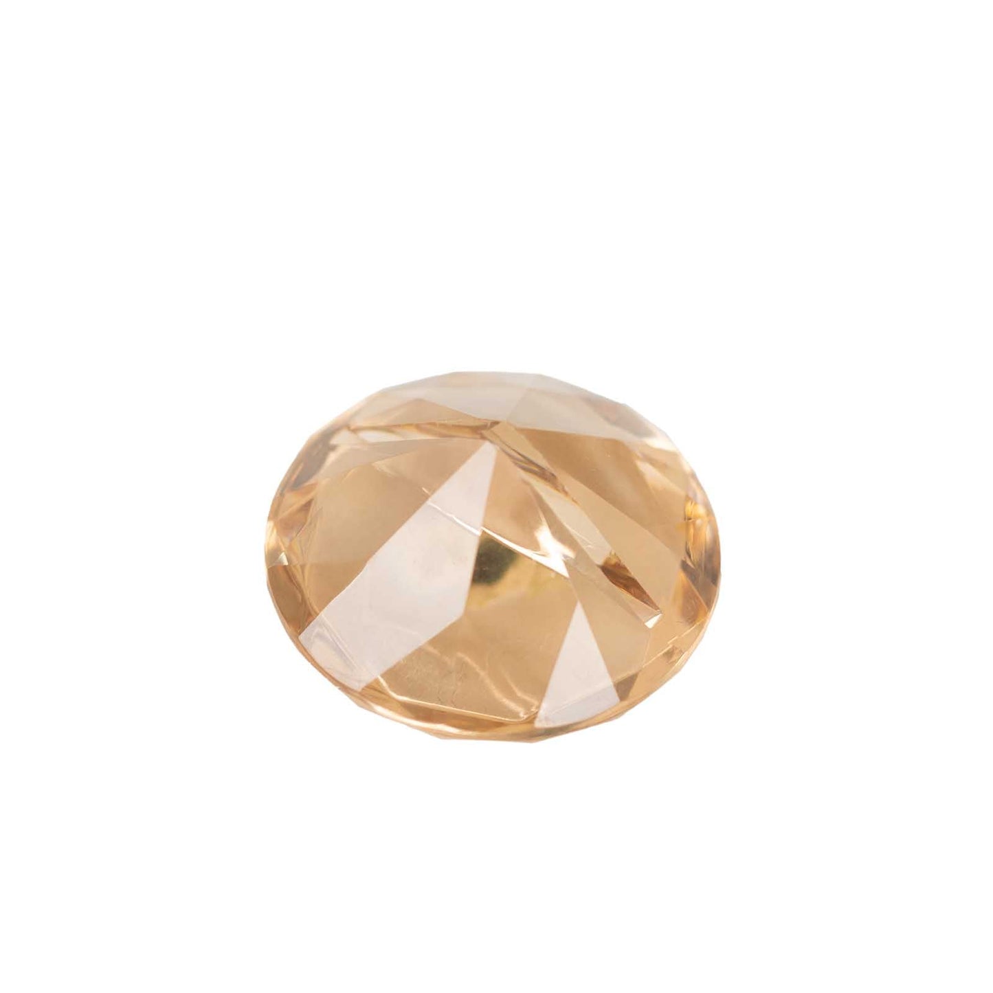 10-Pack Plastic Card Holder Stands Diamond Shaped Design Amber Crystal - Wedding Table Place Card Decorations 1.75"