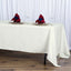 Premium Polyester 72"x120" Rectangle Tablecloth Ivory - 220GSM Stain-Resistant Table Cover