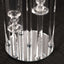7-Arm Round Taper Crystal Candelabra with Mirror Base Clear - Lustrous Candle Holder Table Centerpiece for Votive & Pillar Candles 33"