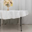 100% Cotton 70" Round Tablecloth White Linen - Sophisticated, Soft & Breathable Table Cover
