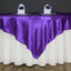 Satin 60"x60" Table Overlay Square Tablecloth Purple - Smooth Silky Touch Table Cover