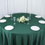 Polyester 132" Round Tablecloth Hunter Emerald Green - Seamless Chic Table Cover