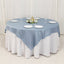 Lamour Satin 72"x72" Table Overlay Square Tablecloth Dusty Blue - Smooth Finish Table Topper