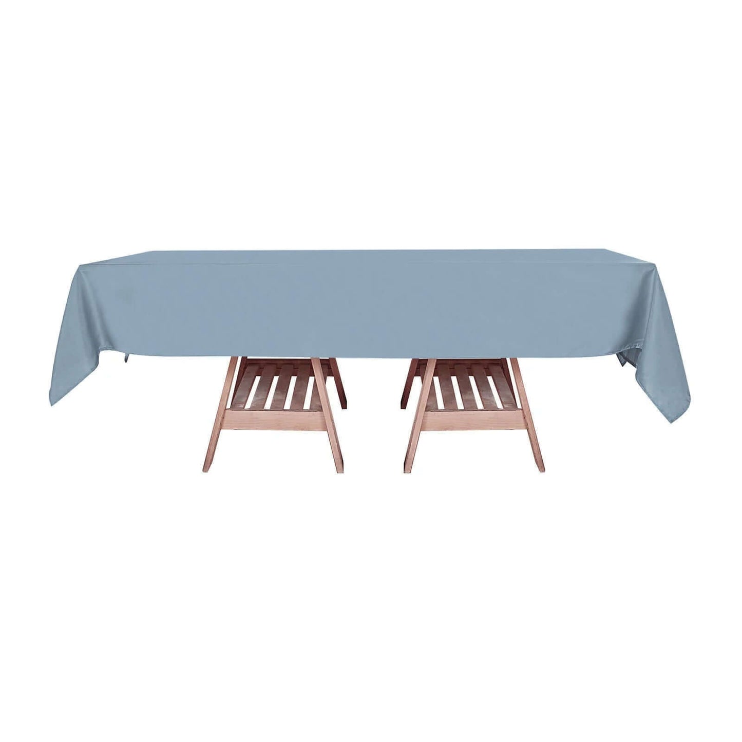 Polyester 60"x102" Rectangle Tablecloth Dusty Blue - Durable and Stylish Table Cover