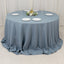 Premium Polyester 132" Round Tablecloth Dusty Blue - Seamless 220GSM Wrinkle-Resistant Table Cover