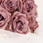 2 Bushes 18" Real Touch Dusty Rose Artificial Rose Flower Bouquet, Silk Long Stem Flower Arrangements