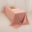 Lamour Satin 90"x156" Rectangle Tablecloth Dusty Rose - Luxurious, Soft Seamless Table Cover