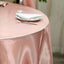 Satin 120" Round Tablecloth Dusty Rose - Stylish Seamless Table Cover