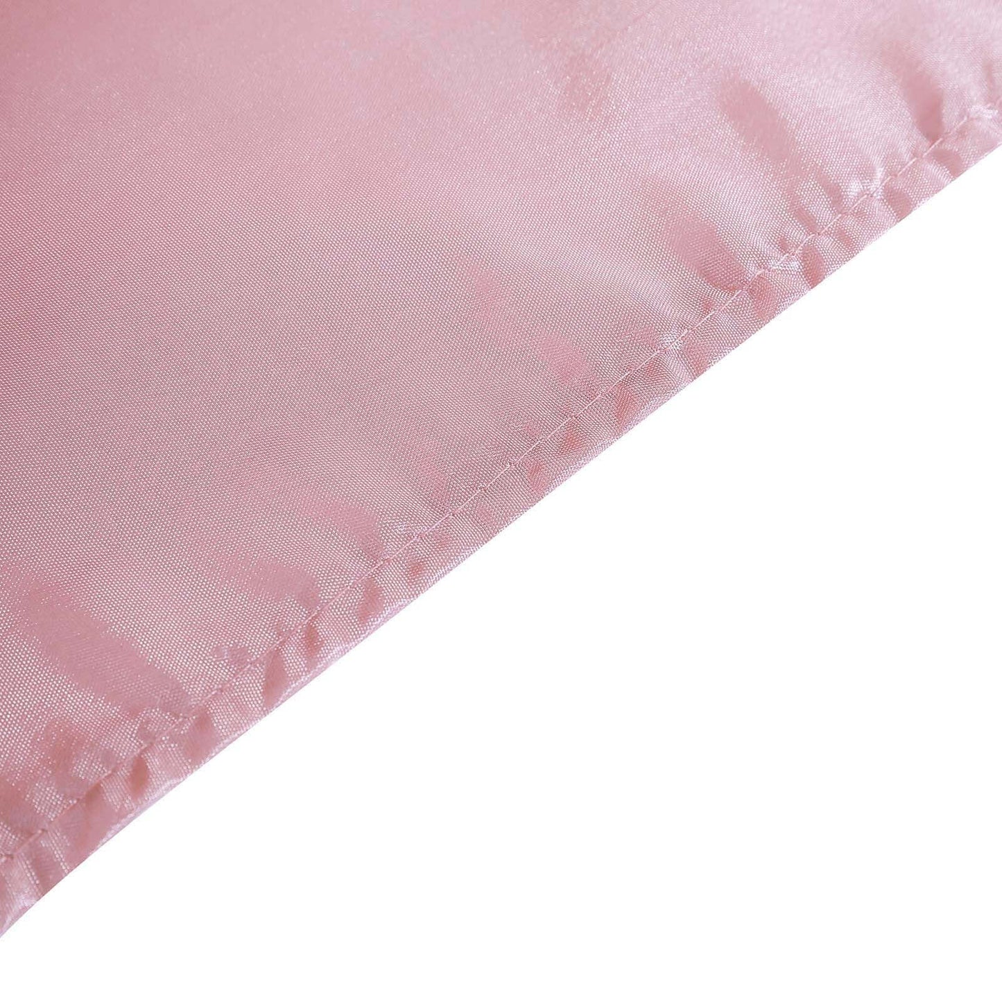 Taffeta 14ft Table Skirt Dusty Rose - Cascading Curly Willow Style Table Cover