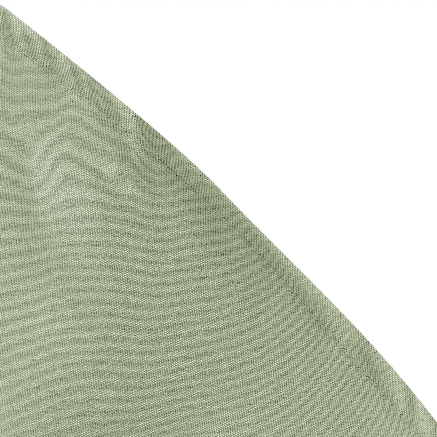 Polyester 90" Round Tablecloth Dusty Sage Green - Stain & Wrinkle-Resistant Table Cover