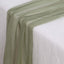 Chiffon 6ft Table Runner Dusty Sage Green - Flowy & Lightweight Table Decor