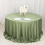 Scuba Round 132" Tablecloth Dusty Sage Green - Wrinkle Free & Stain Resistant Seamless Table Cover
