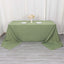 Premium Polyester 90"x156" Rectangle Tablecloth Dusty Sage Green - Seamless 220GSM Stain-Resistant Table Cover