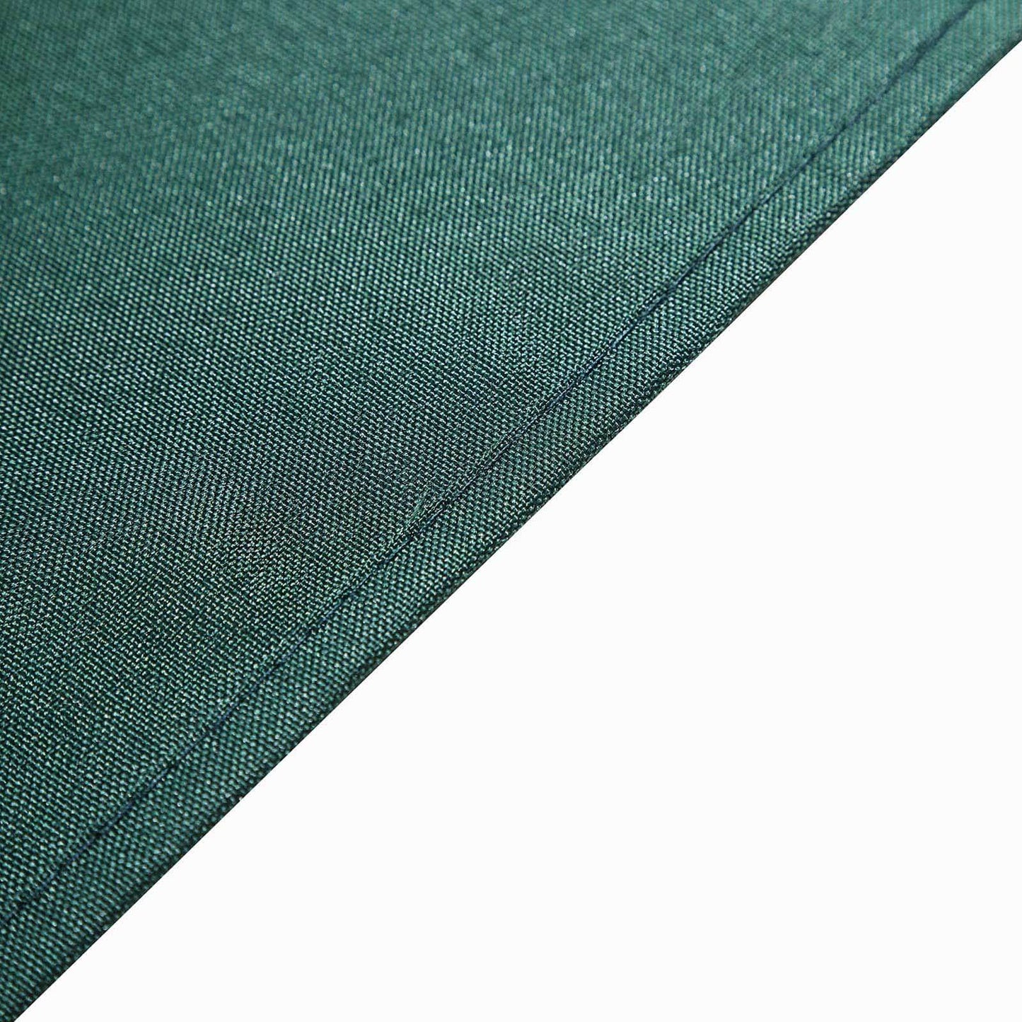 Polyester 90"x90" Table Overlay Square Tablecloth Hunter Emerald Green - Wrinkle-Resistant & Durable Table Cover