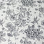 Polyester 132" Round Tablecloth White - Black French Toile Pattern for Chic Weddings