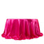 Satin 132" Round Tablecloth Fuchsia - Stylish Seamless Table Cover
