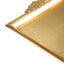 2-Pack Acrylic Square Serving Trays 10" in Metallic Gold with Embossed Handles, Decorative Dinner Party Food Platters