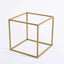 2-Pack Metal Flower Stands Gold Geometric Wedding Centerpieces Square Frame - Durable Display 12"