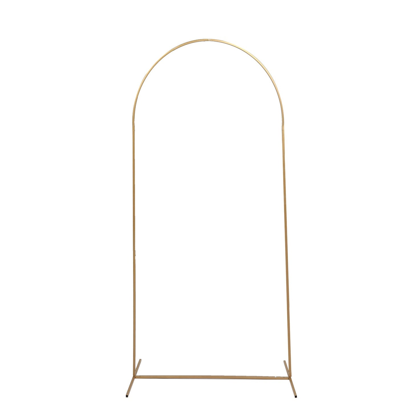 6ft Gold Metal Wedding Arch Chiara Backdrop Stand Floral Display Frame With Round Top