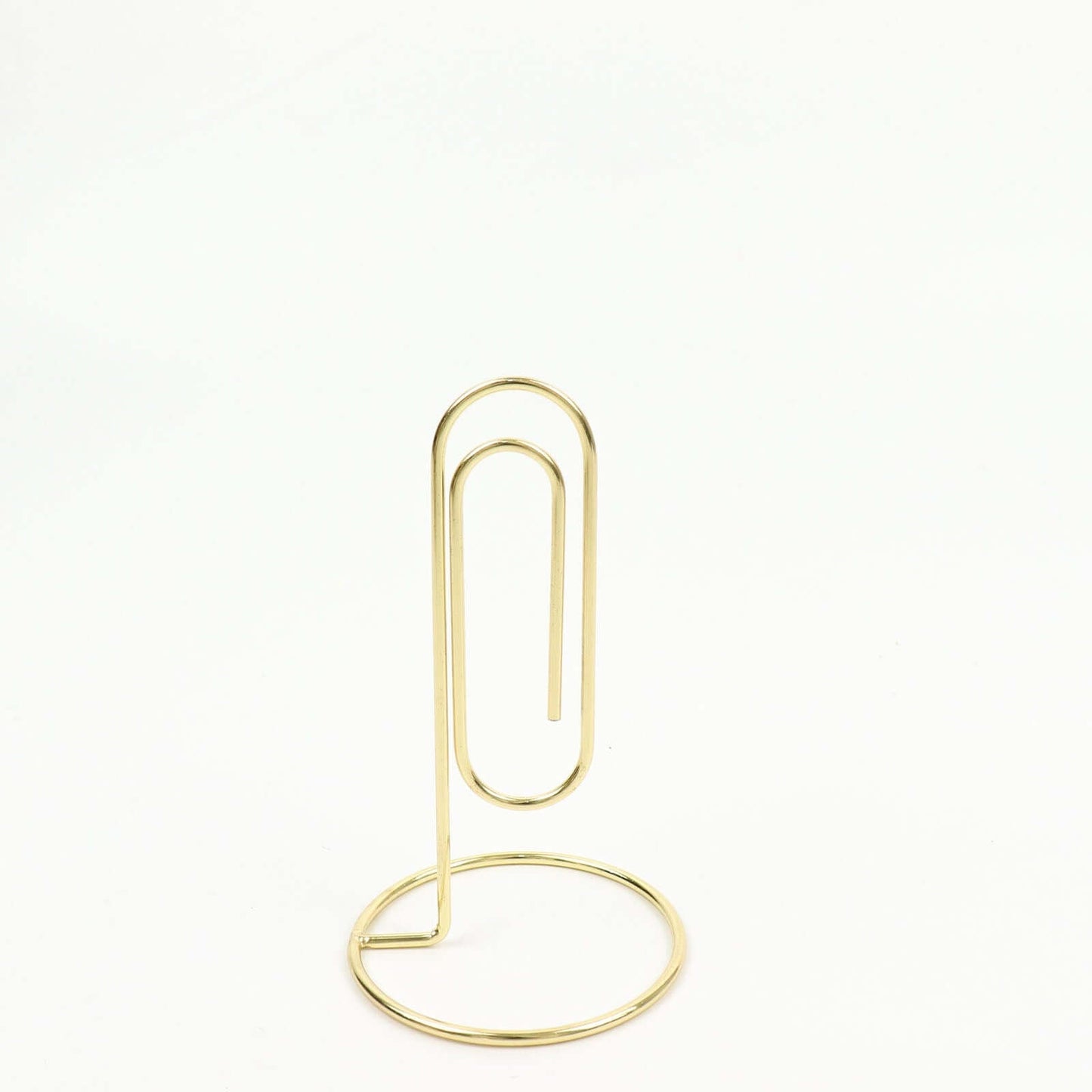 5-Pack Metal Card Holder Stands Paperclip Design Gold - Table Number Stands and Wedding Menu Clips 5"