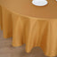 Polyester 90" Round Tablecloth Gold - Stain and Wrinkle-Resistant Table Cover for Party & Gatherings