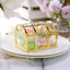 12-Pack Vintage Jewelry Box Candy Containers Clear Gold - Stylish Treasure Chest Favor Boxes 3.5"