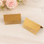 50-Pack Wedding Place Cards with Laser Cut Hollow Heart Design Gold - Printable Reservation Seating Tent Cards 210 GSM