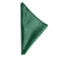 5 Pack Premium Velvet 20"x20" Napkins Hunter Emerald Green - Soft Sheen Finish Cloth Napkins